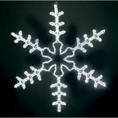 Фигура световая Снежинка  цвет LED белый, размер 95*95